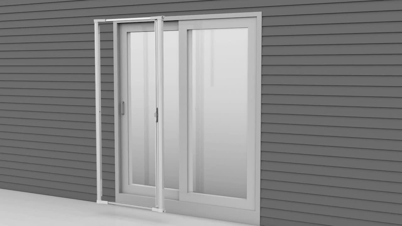 Weather Star 72 in. x 80 in. Brisa Sandstone Standard Double Retractable  Screen Door Kit 77020971 - The Home Depot