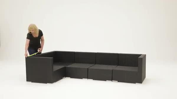Classic Accessories Terrazzo 80 x 60 Sectional Sofa/General Purpose Patio Furniture Cover
