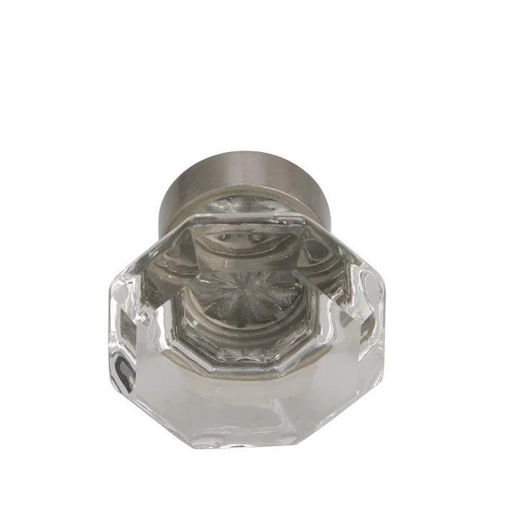 Traditional Classics 1-5/16 in. Dia (33 mm) Clear/Satin Nickel Cabinet Knob Traditional Classics 1-5/16 in. Dia (33 mm) Clear/Satin Nickel Cabinet Knob