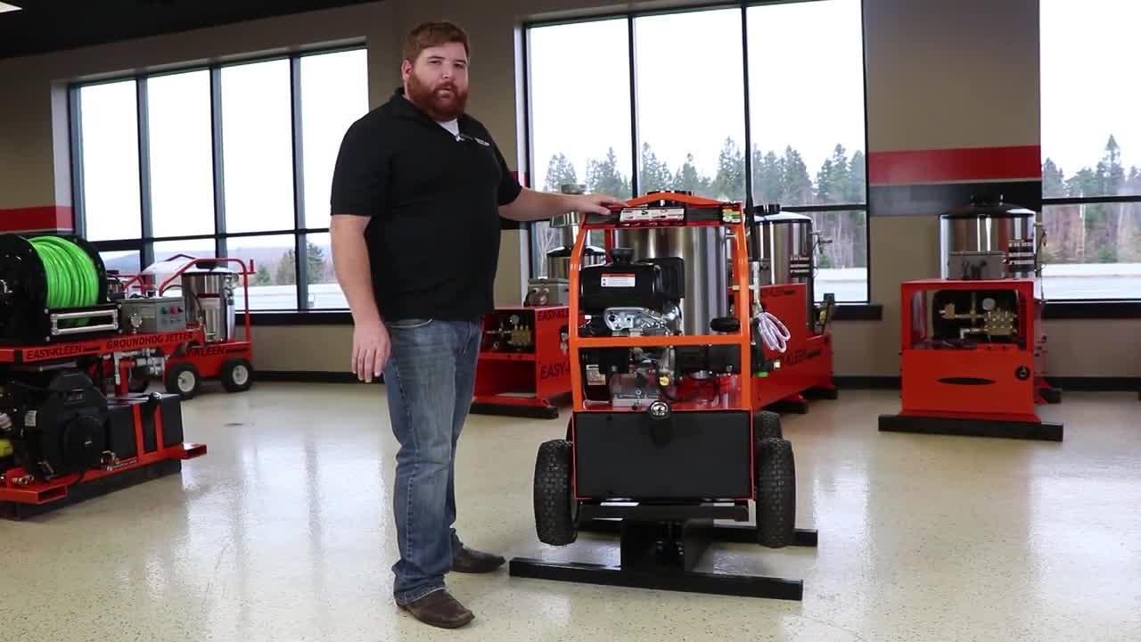 EASY-KLEEN Commercial 4000 PSI 3.5 GPM Gas Driven Hot Water Pressure Washer 110/120V EASY-KLEEN Commercial 4000 PSI 3.5 GPM Gas Driven Hot Water Pressure Washer 110/120V