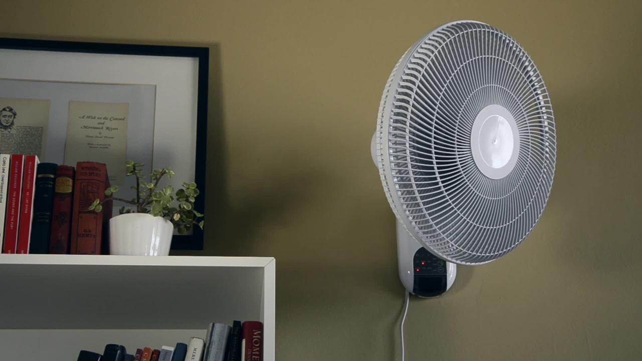 16 in. Indoor Wall Mount Fan with Remote