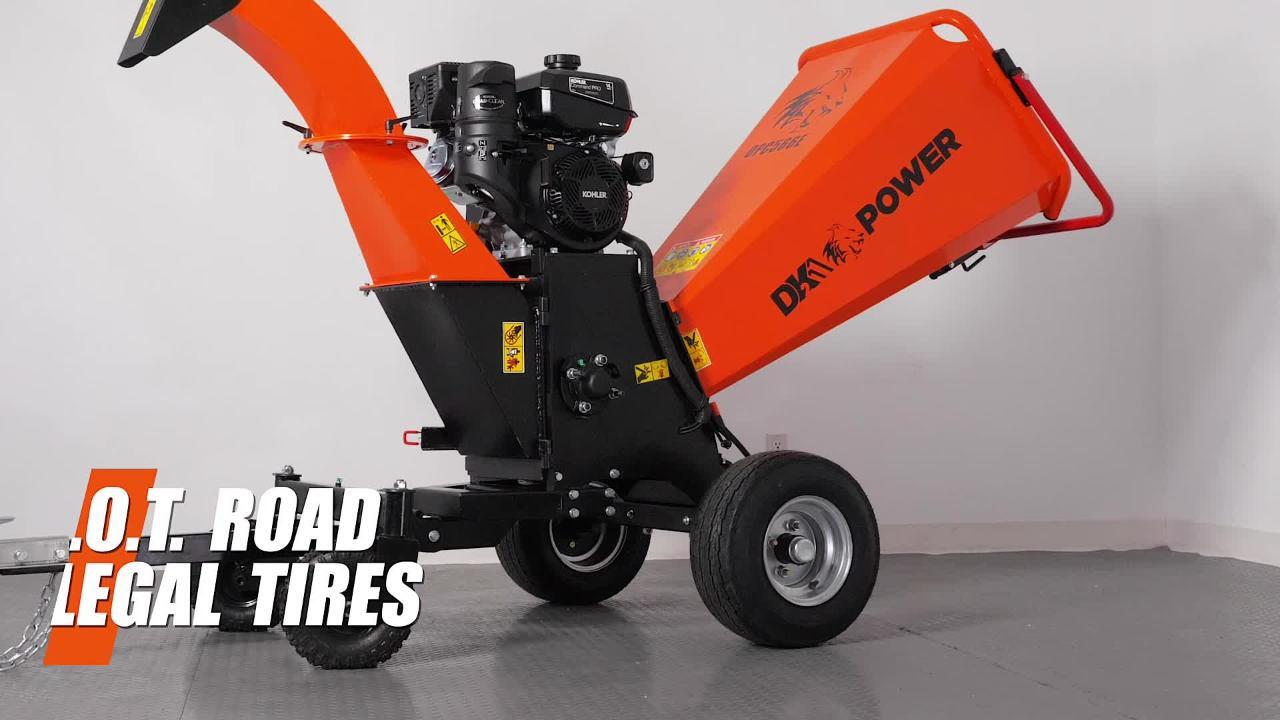 DK2 6 in. 14 HP Gas Powered Kohler Engine Kinetic Chipper