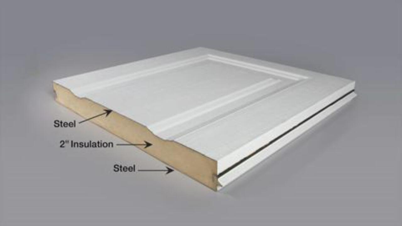 Clopay Classic Steel Long Panel 16 ft x 7 ft Insulated 18.4 R