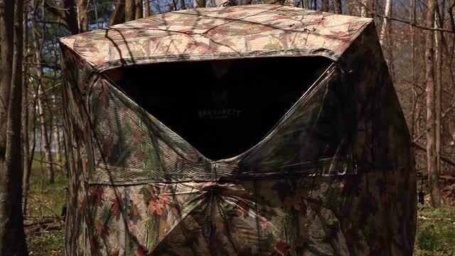 Barronett Blinds Grounder 350 Hunting Blind - 3-Person Pop-Up Hub Blind With Large Windows