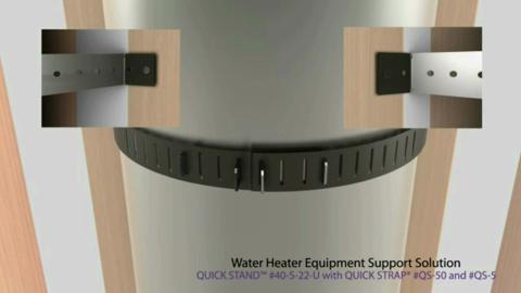 Supportsup To 80 gallon Water Heaters by Holdrite Corporation/Quick Str HoldRite Quickstrap QS-50-D Powder-Coated Steel Water Heater Strap Supportsup To 80 gallon Water Heaters by Holdrite Corporation/Quick Str HoldRite Quickstrap QS-50-D Powder-Coated Steel Water Heater Strap