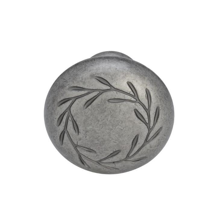 Nature's Splendor 1-5/16 in (33 mm) Diameter Weathered Nickel Cabinet Knob Nature's Splendor 1-5/16 in (33 mm) Diameter Weathered Nickel Cabinet Knob