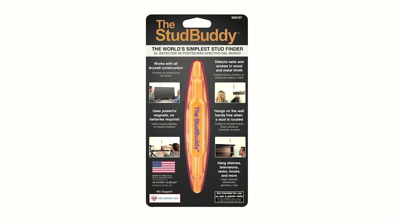 The StudBuddy Plus Magnetic Stud Finder and Level