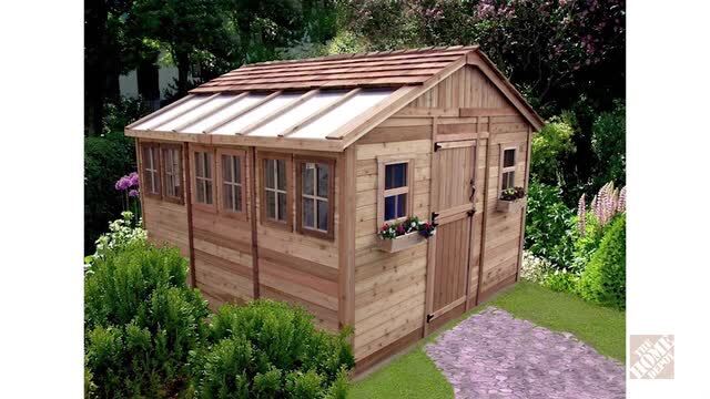 Outdoor Living Today Sunshed 12 ft. x 12 ft. Western Red