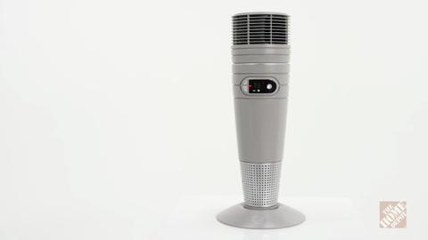 Full Circle 25 in. 1500-Watt Electric Ceramic Oscillating Tower Space  Heater with Digital Display and Remote Control