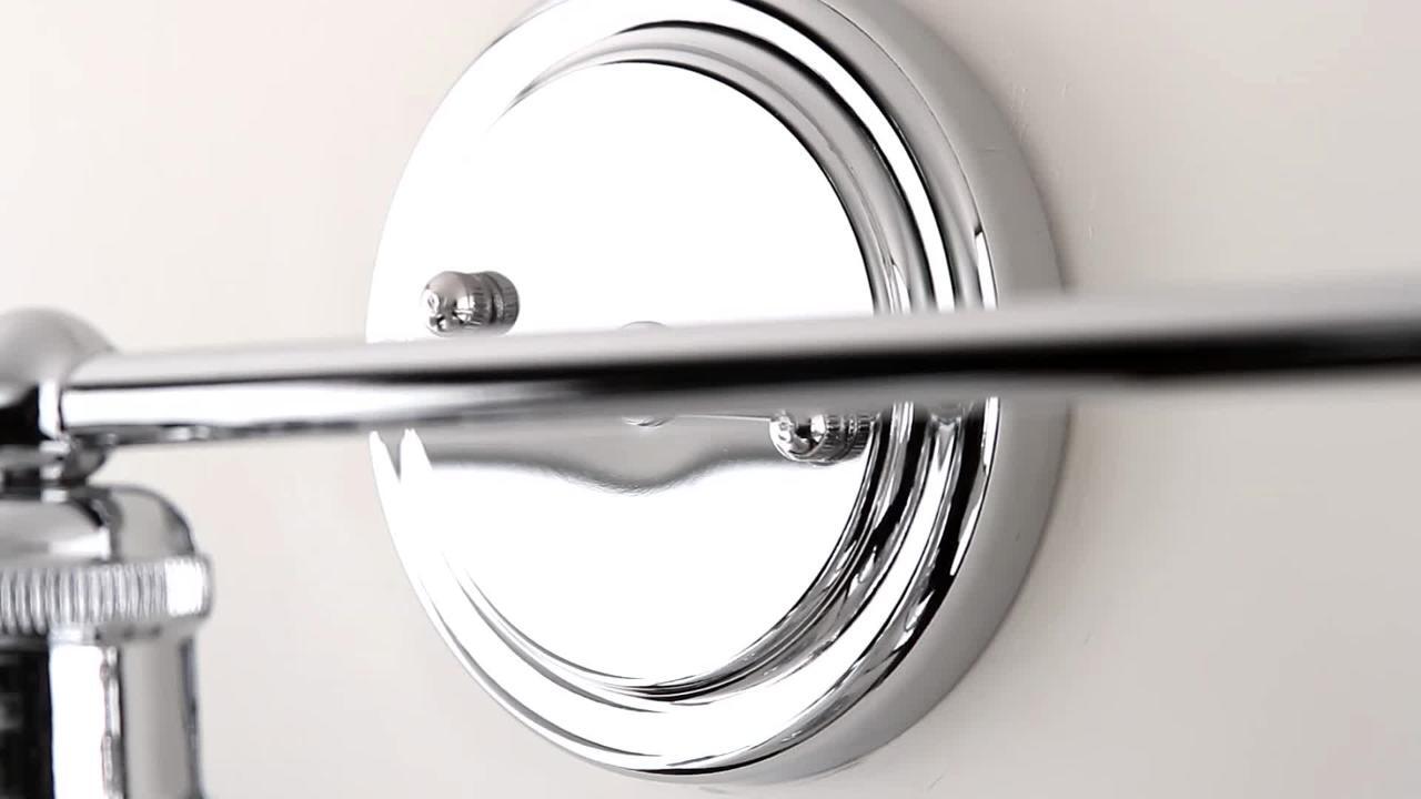 JONATHAN Y June 26.5 in. 3-Light Metal Chrome Vanity Light