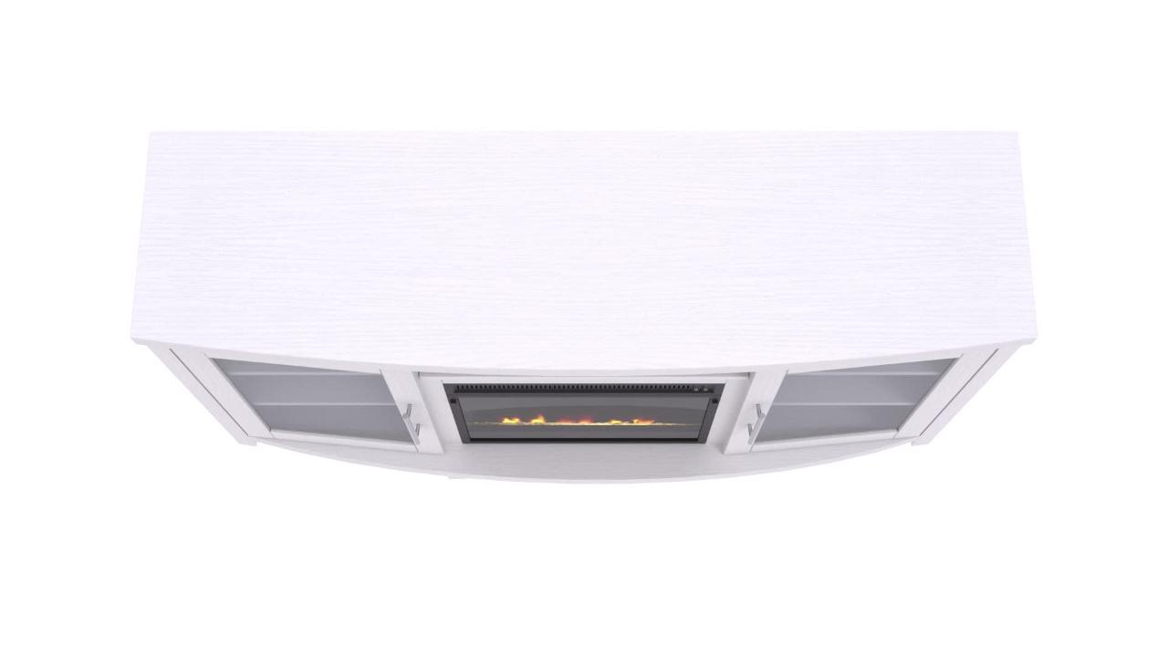 Rossville fireplace tv stand sales