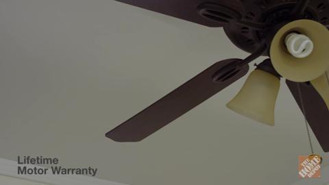 LED Indoor Oil-Rubbed Bronze Ceiling Fan with Light Kit 52 in Details about   Hampton Bay 