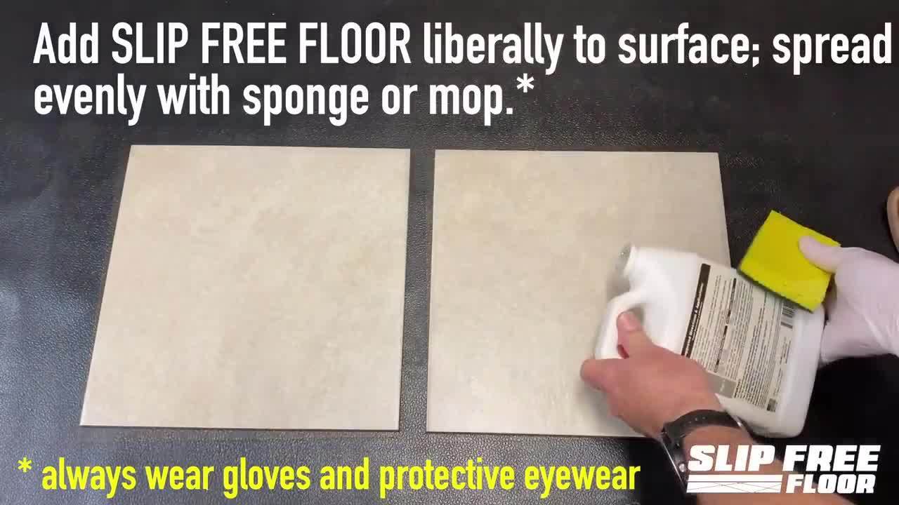 Floor Grip Anti-Slip Floor Finish (Gloss) for Vinyl, Wood, and Laminate –  Clear Non-Slip Grip Coating to Fix Slippery Floors and Stairs