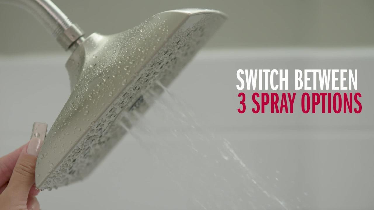 Mylan Single-Handle 3-Spray Tub and Shower Faucet with H2Okinetic in SpotShield Brushed Nickel