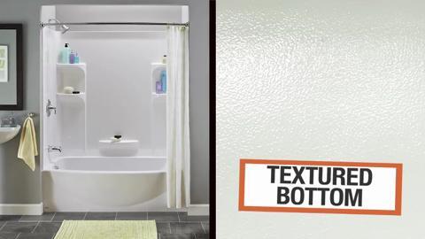 Ovation 30 in. x 60 in. x 75 in. Standard Fit Bathtub Kit with Right-Hand Drain in Arctic Ovation 30 in. x 60 in. x 75 in. Standard Fit Bathtub Kit with Right-Hand Drain in Arctic