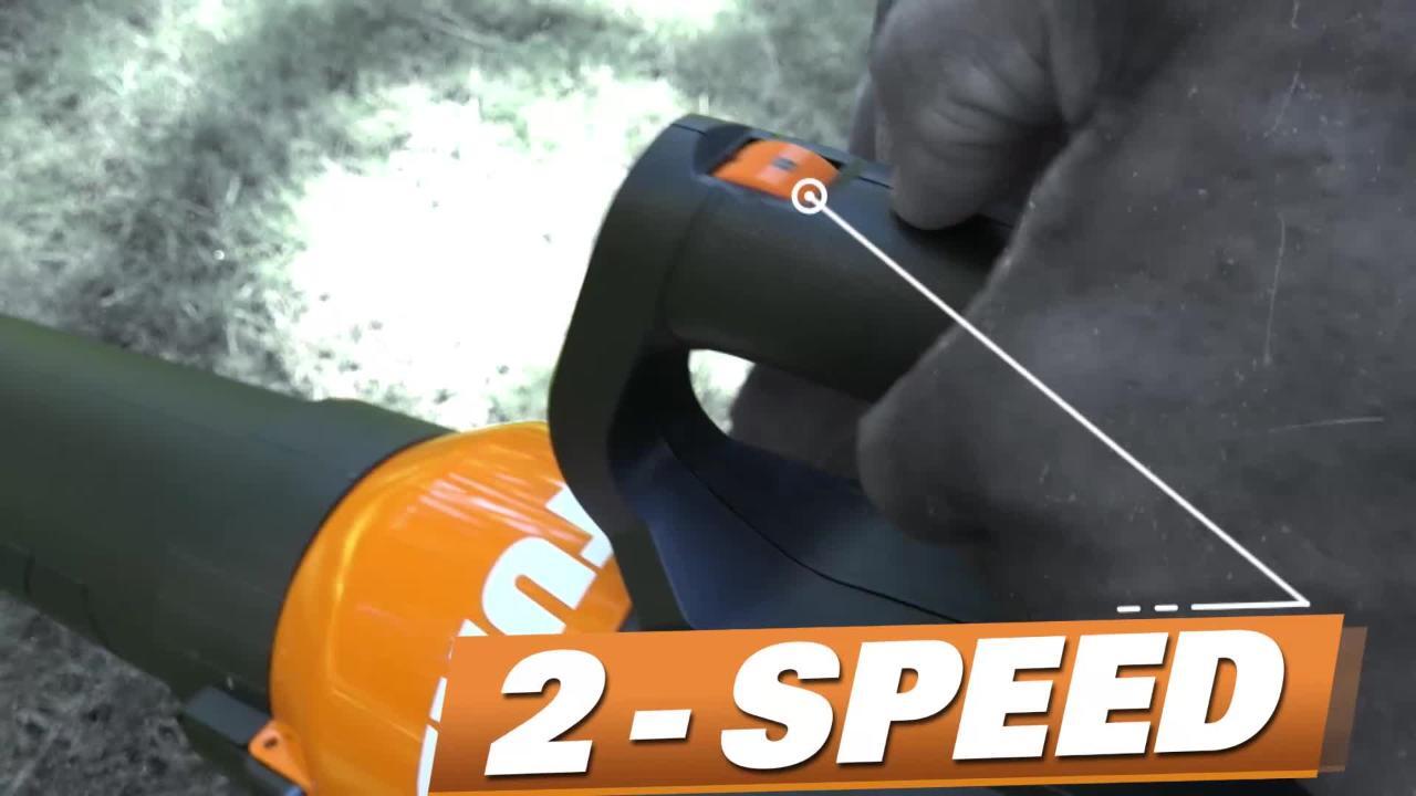 7.5 Amp 120 mph 450 cfm 2 Speed TURBINE Electric Leaf Blower