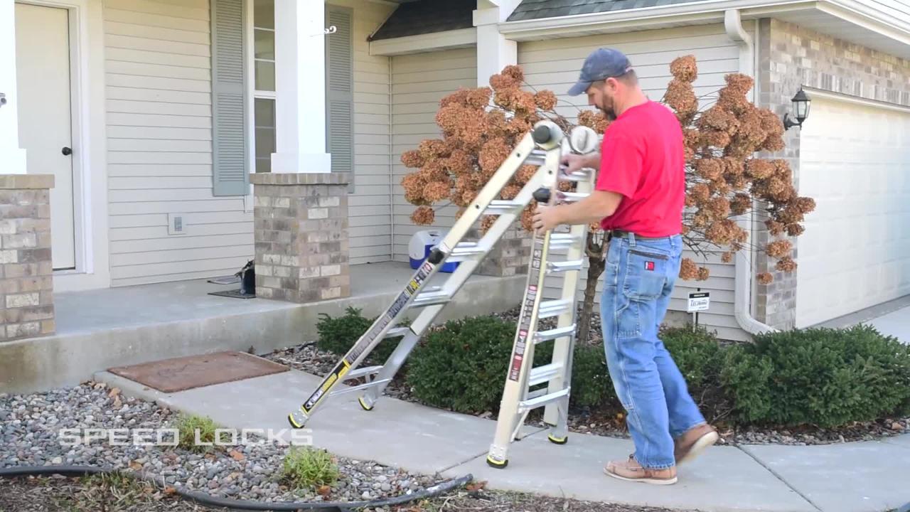 Gorilla Ladders 18 ft. Reach MPX Aluminum Multi-Position Ladder