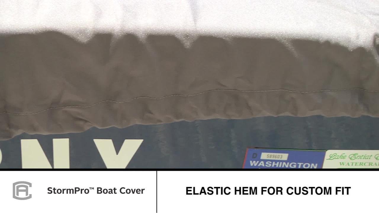 Classic Accessories StormPro 17 ft. - 19 ft. Heavy Duty Boat Cover 