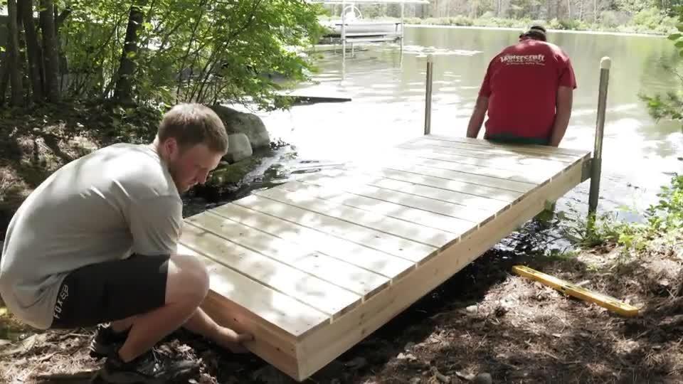 Tommy Docks 12 ft. T-Style Aluminum Frame with Cedar Decking