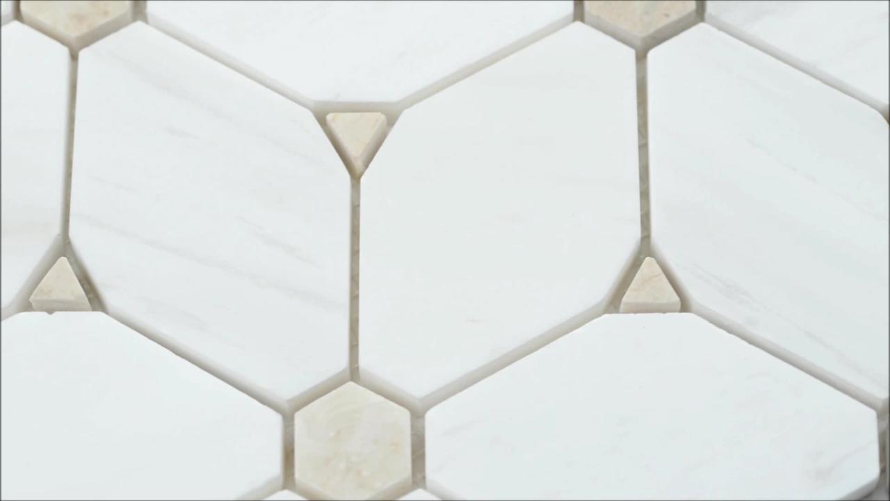 Cecily 11.5 in. x 14.5 in. Polished Marble Look Floor and Wall Tile (9.5 sq. ft./Case)