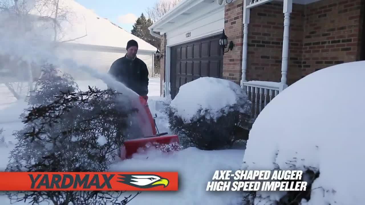 YARDMAX 24 in. 212cc Two-stage Self-propelled Gas Snow Blower with 