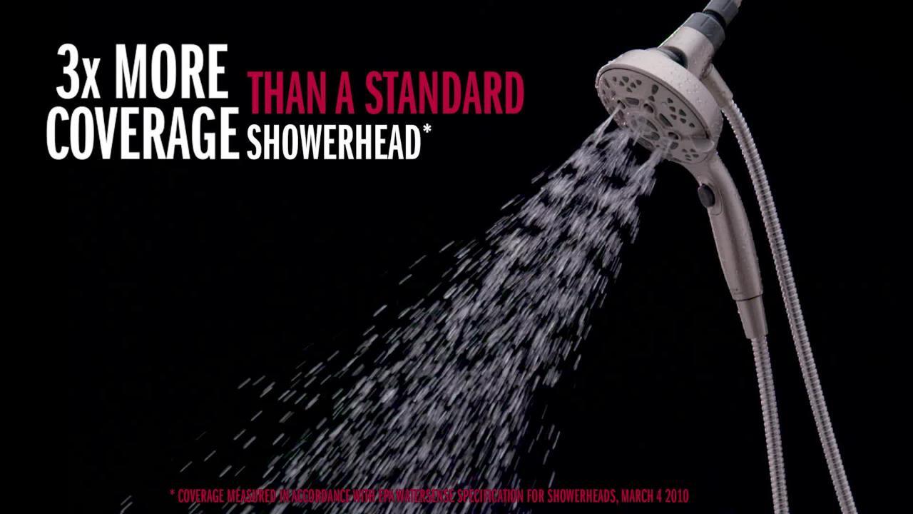 SureDock 7-Spray 5 in. Single Wall Mount Handheld H2Okinetic Shower Head in SpotShield Brushed Nickel SureDock 7-Spray 5 in. Single Wall Mount Handheld H2Okinetic Shower Head in SpotShield Brushed Nickel