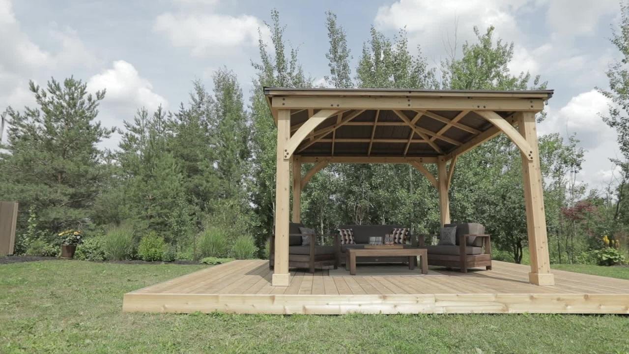 12 ft. Meridian Cedar Gazebo with 