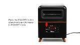 Dr Infrared Heater Dual Heating Hybrid Space Heater, 1500-Watt with Remote,  More Heat DR-978 - The Home Depot