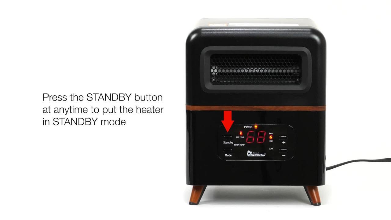 Dual Heating Hybrid Space Heater, 1500-Watt with Remote, More Heat