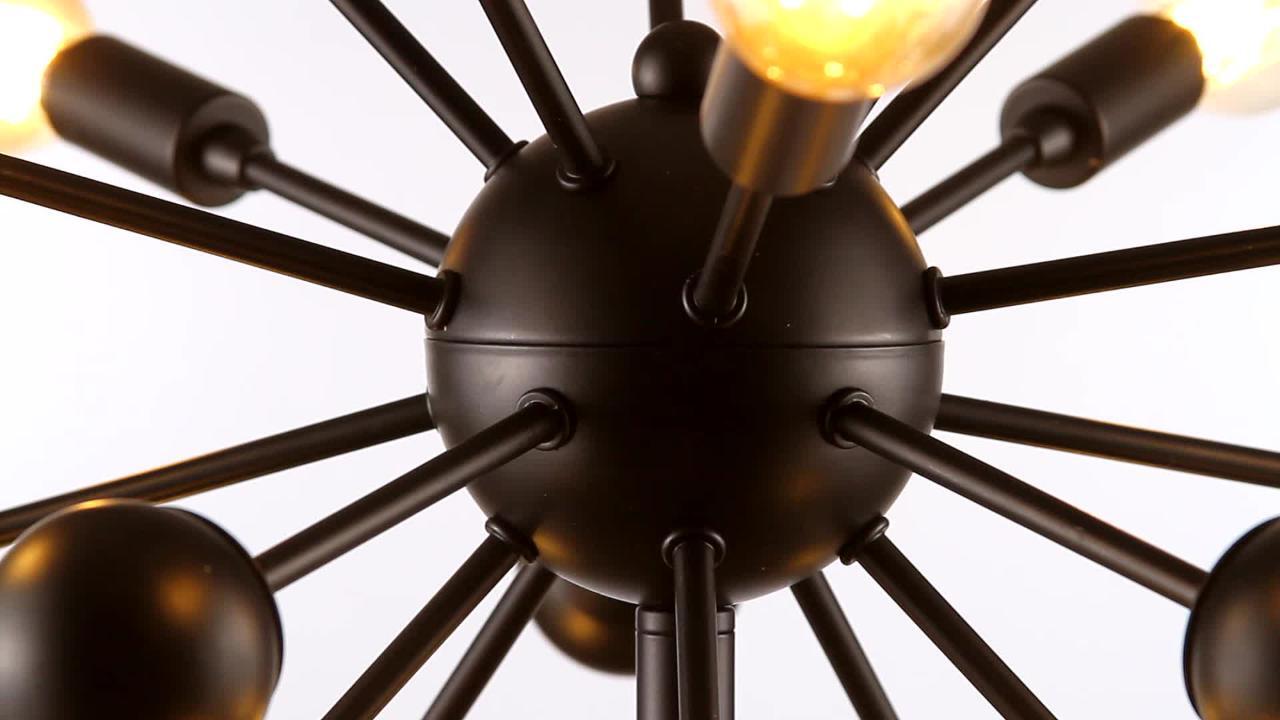 Dellemade TD00931 Sputnik Chandelier Floor Lamp Glass Globe Floor Light for B... 