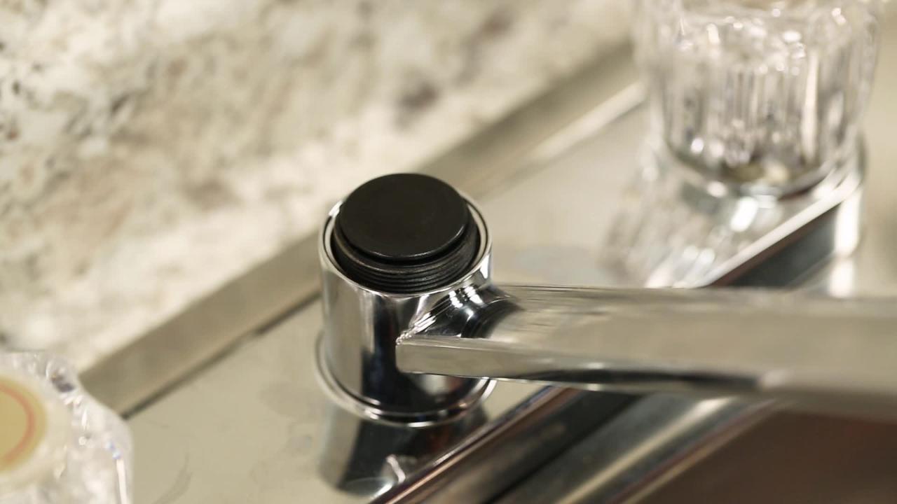 Faucet Lever Handle in Brushed Nickel
