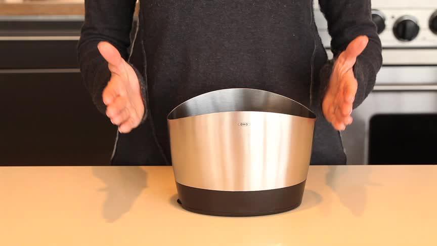 Good Grips Brushed Stainless Steel Utensil Holder Good Grips Brushed Stainless Steel Utensil Holder