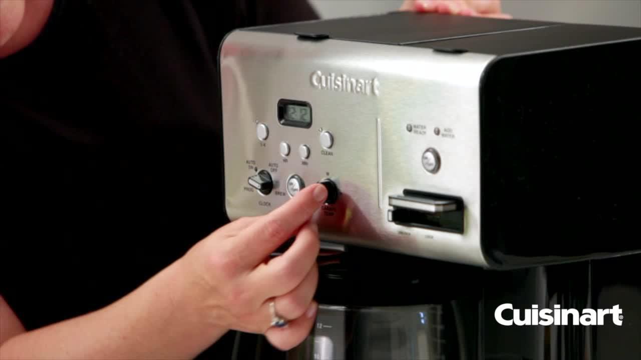 Best Buy: Cuisinart Coffee Plus 12 Cup Programmable Coffeemaker Plus Hot  Water System Black CHW-12