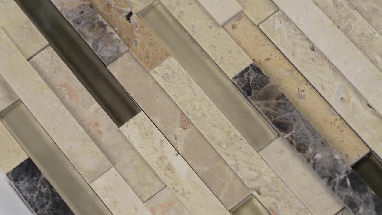 Msi Ashlar Rock Interlocking 8 In X 18 In X 8 Mm Glass And Stone Mesh Mounted Mosaic Tile 1 Sq Ft Sglsil Ar8mm The Home Depot