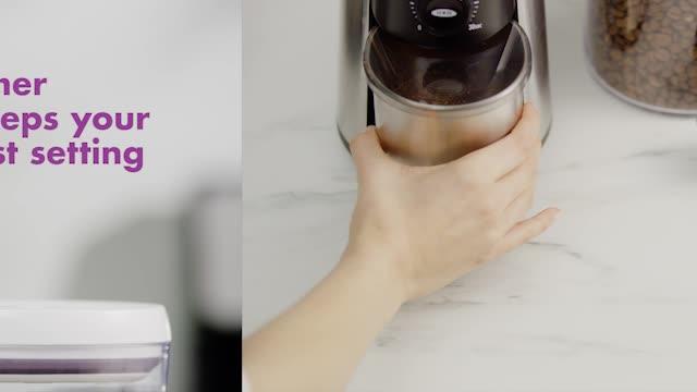 16 oz. Stainless Steel Conical Coffee Grinder with Adjustable Settings 16 oz. Stainless Steel Conical Coffee Grinder with Adjustable Settings