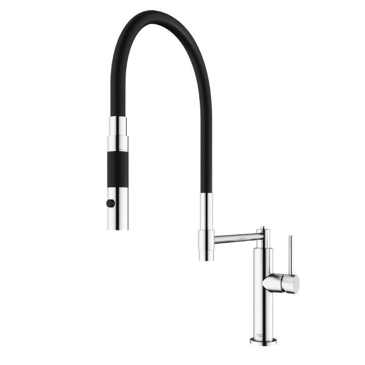Norwood Single-Handle Pull-Down Sprayer Kitchen Faucet in Stainless Steel Norwood Single-Handle Pull-Down Sprayer Kitchen Faucet in Stainless Steel