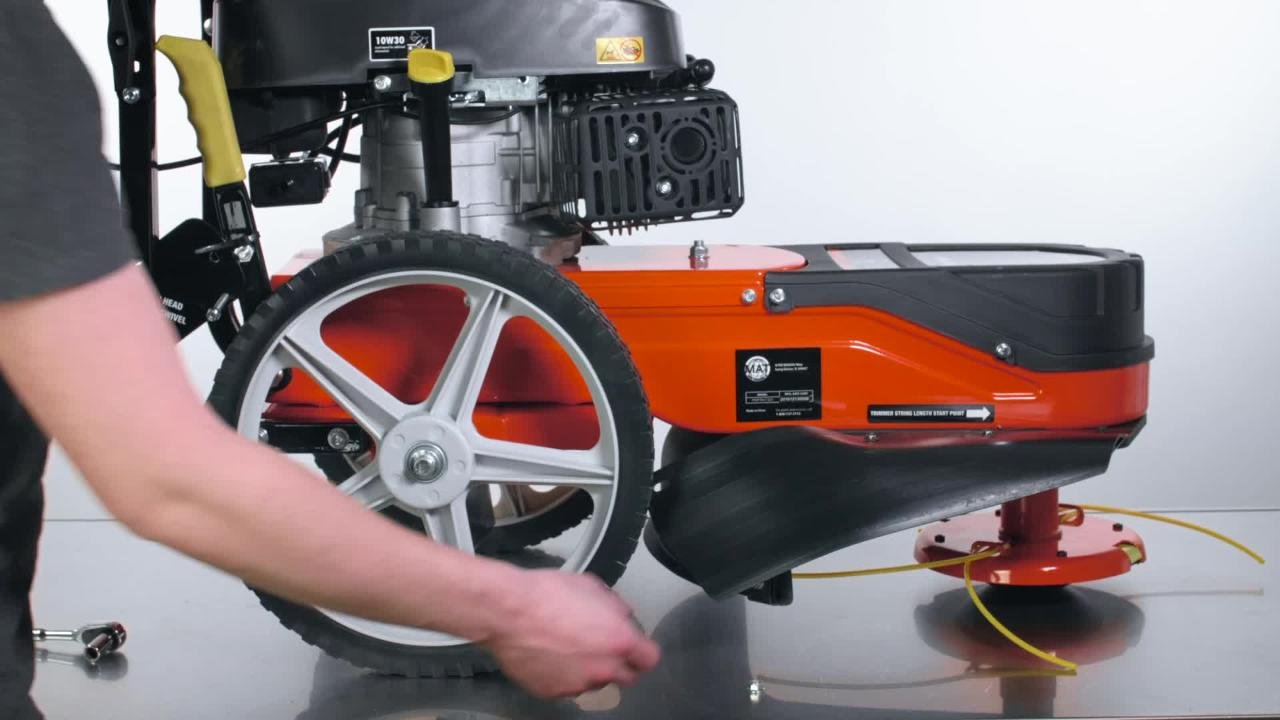 Powermate 22 in. 173cc Gas Walk-Behind Field String Trimmer Mower