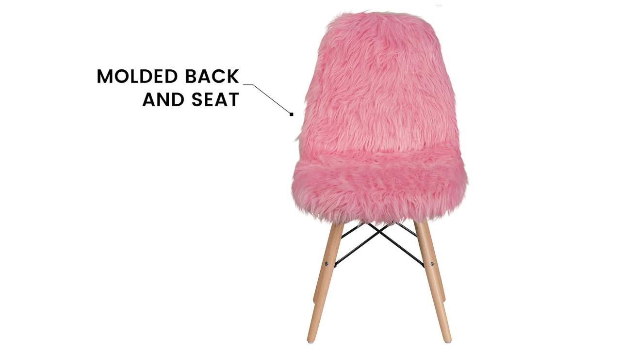 Flash Furniture Shaggy Dog White Accent Chair DL10 The Home Depot