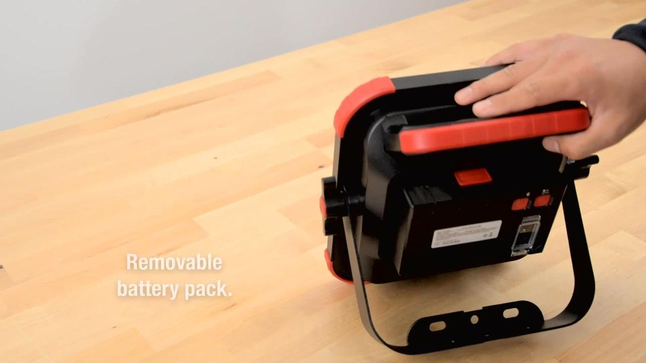 Gardner Bender 20-Watt LED Work Light with Bluetooth Speaker GWL