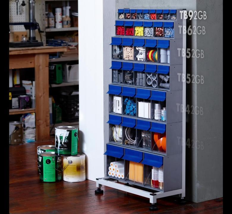 IDEAL SECURITY 23.7 in. W x 79 in. H Stackable Frame Tilt Bins Organizer  for Everything from DIY to Crafts to Tool Storage TBXF200 - The Home Depot