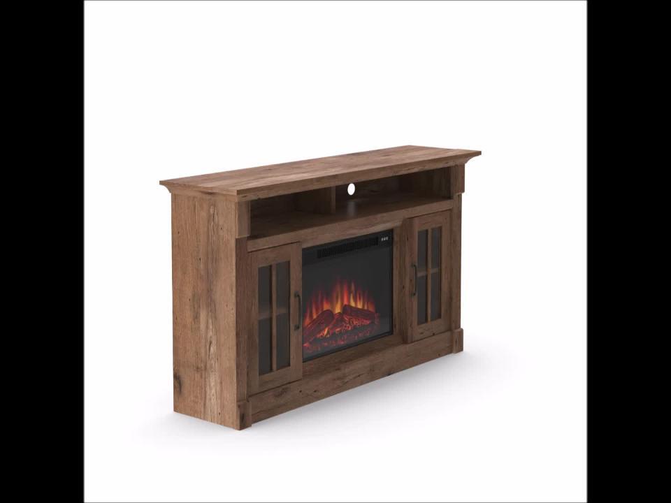 Sauder electric store fireplace tv stand