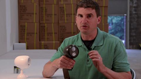 Mr Beams - Outdoor 140 Lumen Battery Powered Motion Activated Integrated LED Spotlight, Brown