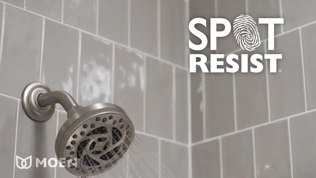 Propel 5-Spray 4.5 in. Single Wall Mount Low Flow Fixed Adjustable Shower Head in Mediterranean Bronze Propel 5-Spray 4.5 in. Single Wall Mount Low Flow Fixed Adjustable Shower Head in Mediterranean Bronze