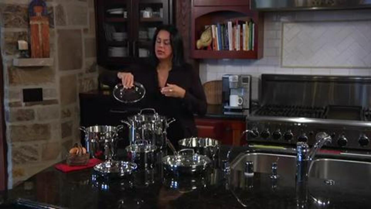 Cuisinart Chefs Classic Nonstick Hard Anodized 17 Piece Cookware Set Black  - Office Depot