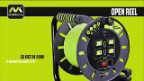 Masterplug 75 ft. 13 Amp 14 AWG Large Open Reel with USB Charging and  4-Sockets OLA751314G4SLU - The Home Depot