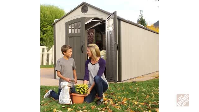 lifetime Garden Shed - 20 ft. W x 8 ft. D - Brown