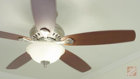 Indoor LED Brushed Nickel Ceiling Fan 