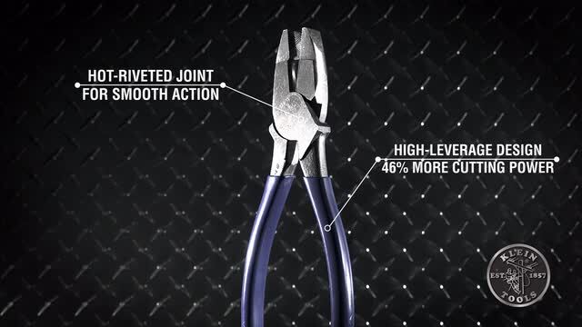 9 Tools Klein in. Cutting - High The Leverage Side Depot Home Pliers D213-9NESEN