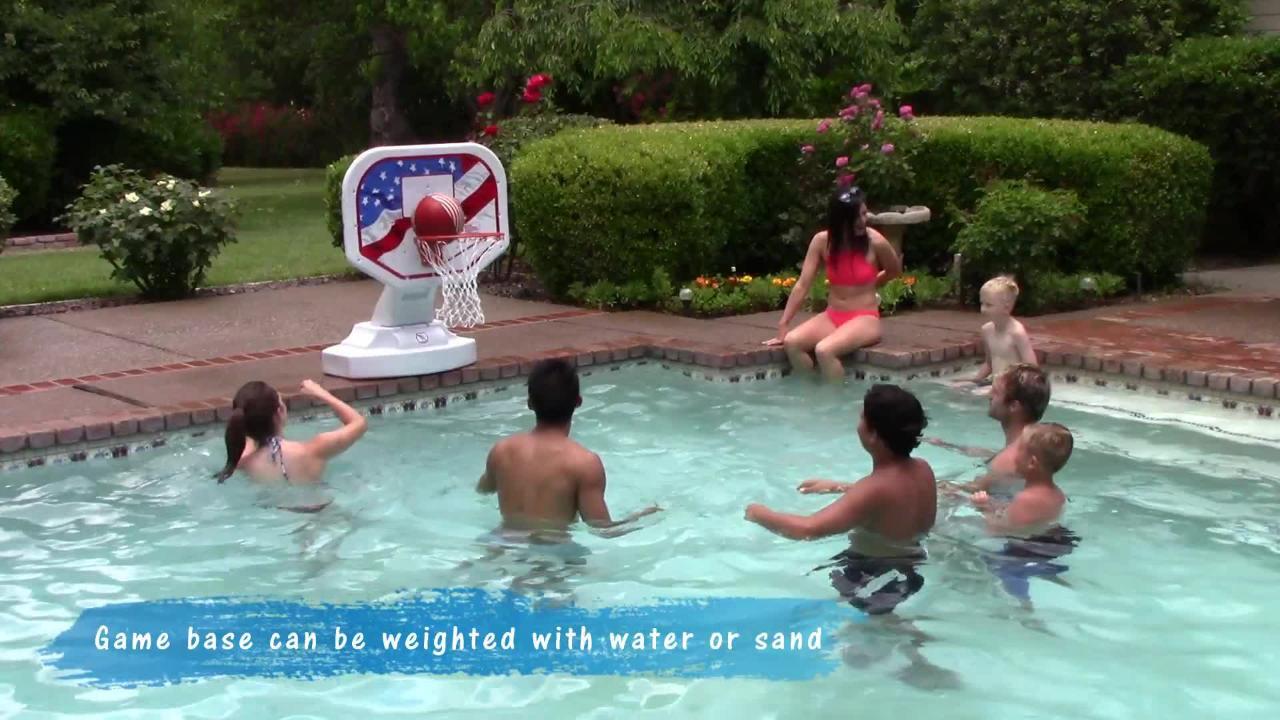 Poolmaster 72900 NBA Logo USA Competition-Style Poolside Basketball Game