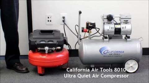 California Air Tools 8.0 Gal. 1.0 HP Aluminum Air Tank Ultra-Quiet and  Oil-Free Portable Electric Lightweight Air Compressor 8010A - The Home Depot